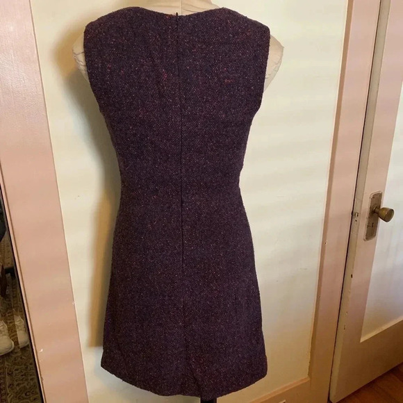 THEORY EUC Purple Tweed Franita Sheath Dress Varro - Picture 6 of 8